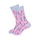 Oaks Day Lucky Horseshoes Men's Socks - Pink