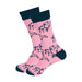 Morning Gallop Horseracing Men's Socks - Pink
