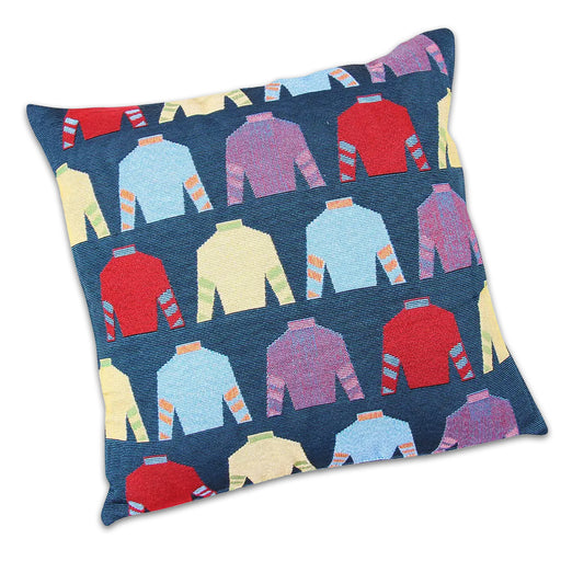 Jockey Silks Horse Racing Tapestry Accent Pillow