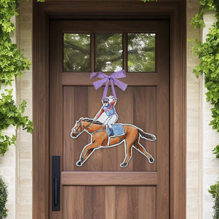 Victory Ride Racehorse Door Decoration