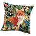 Midnight Garden Fox Jacquard Tapestry Pillow