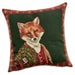 Highland Fox Jacquard Tapestry Pillow
