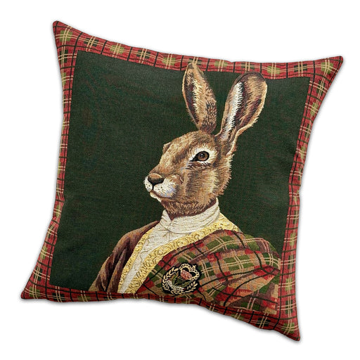 Highland Hare Tapestry Pillow