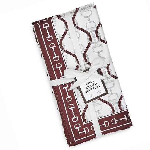 Equus Snaffle Bits Cotton Napkins - Set of 4