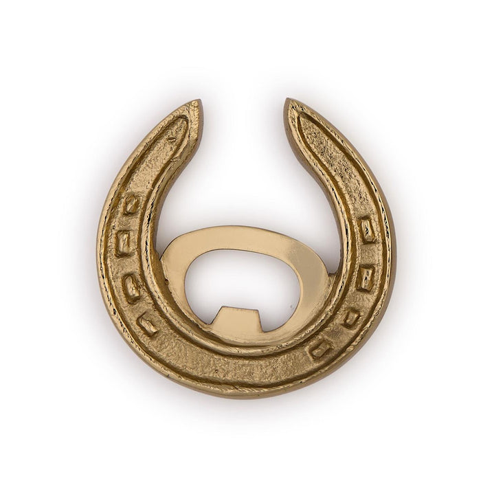 Horseshoe Equestrian Antique Gold Bottle Opener