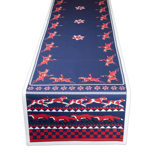 Hunt Club Medallion Cotton Table Runner