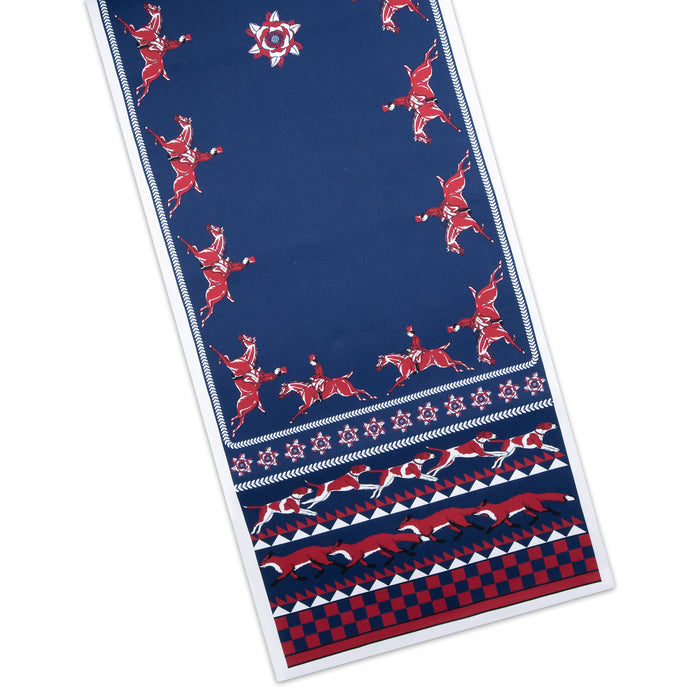 Hunt Club Medallion Cotton Table Runner