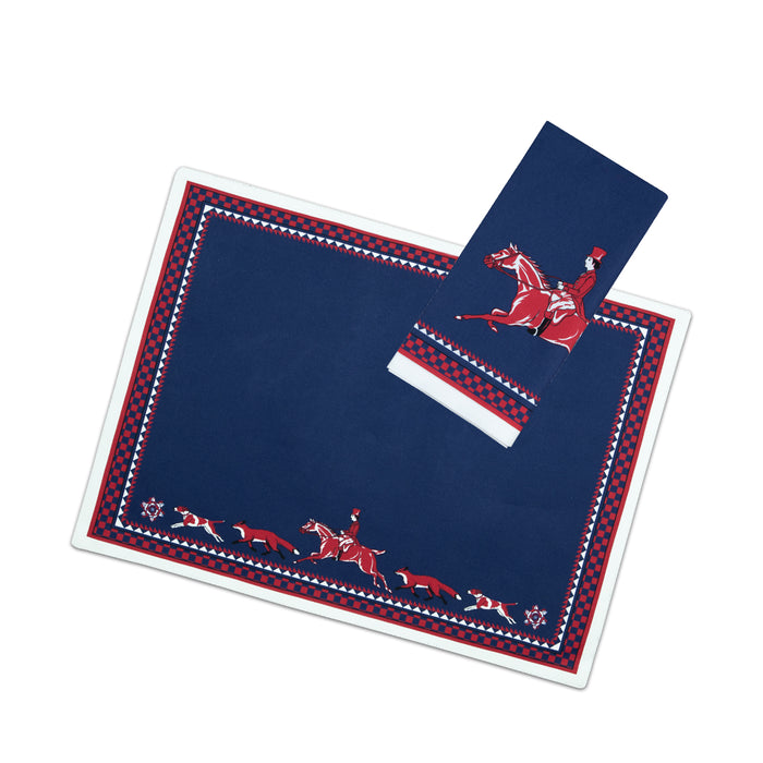 Hunt Club Medallion Cotton Placemats - Set of 4