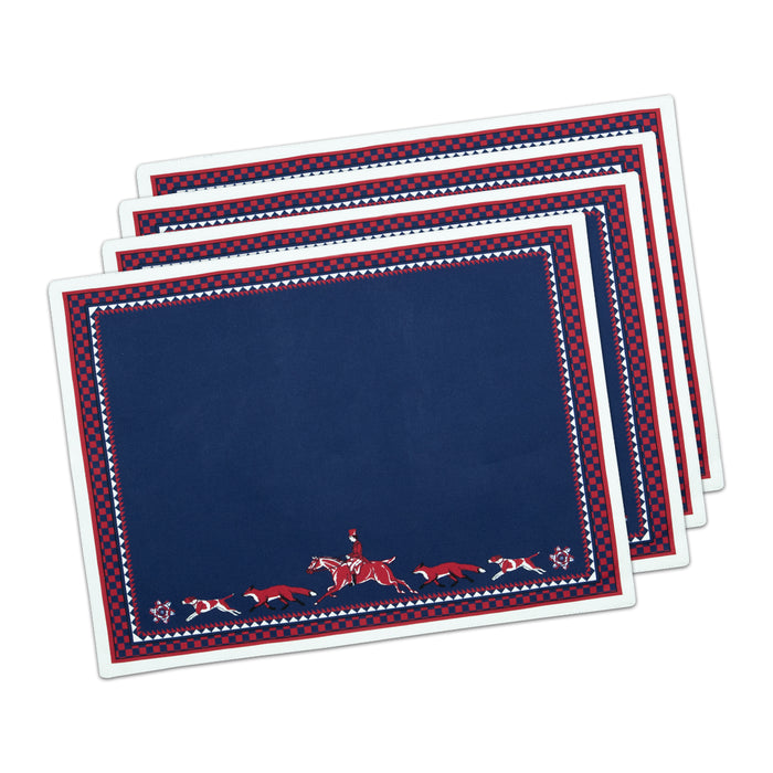 Hunt Club Medallion Cotton Placemats - Set of 4