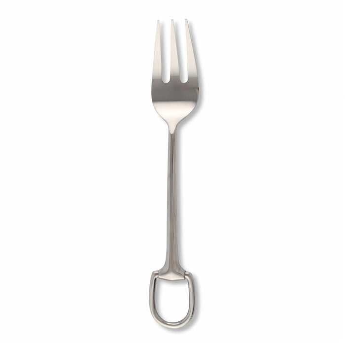 Equestrian Stirrup Serving Fork - Matt Silver