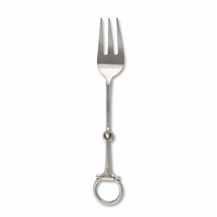 Equestrian Bit Serving Fork - Matt Silver
