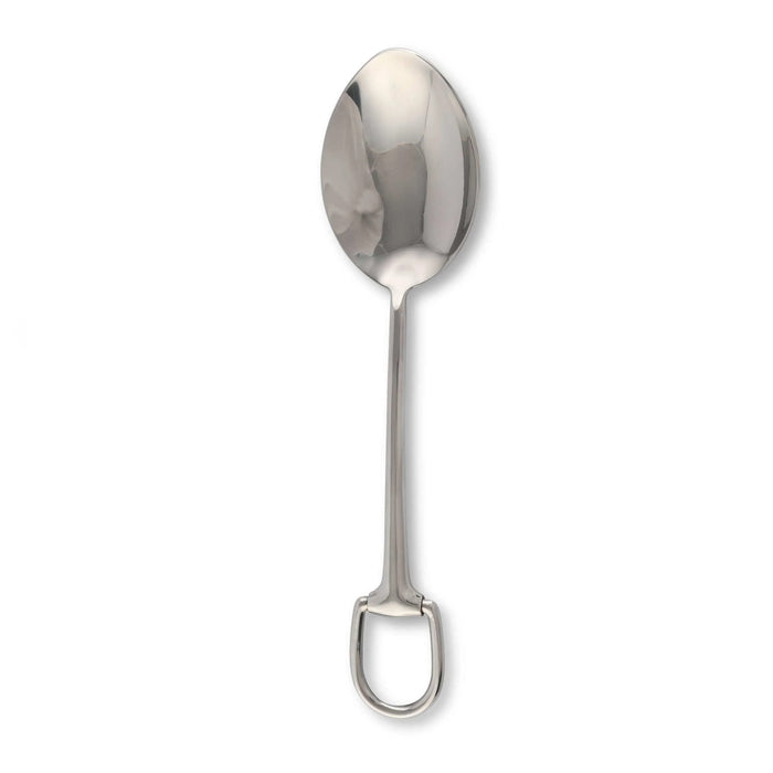 Equestrian Stirrup Serving Spoon - Matt Silver