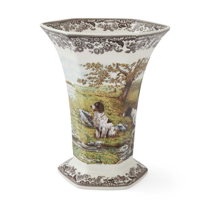 Woodland Hunting Dogs Centerpiece Vase by Spode