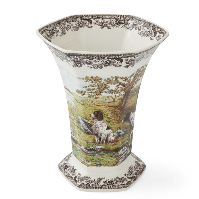 Woodland Hunting Dogs Centerpiece Vase by Spode