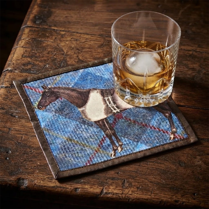 Equus Tweed Cotton Cocktail Napkins - Set of 4