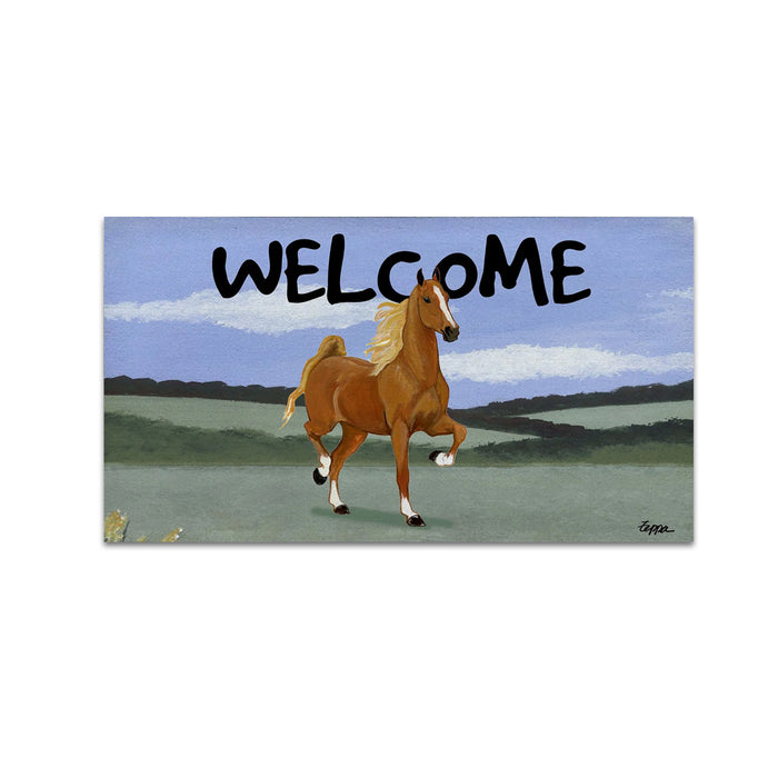 American Saddlebred Welcome Door Mat Insert