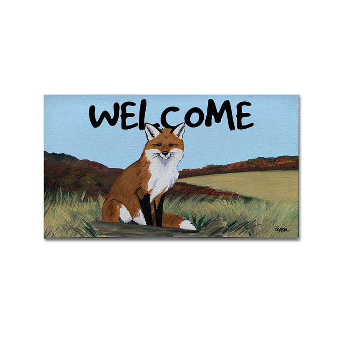 Red Fox Welcome Door Mat Insert