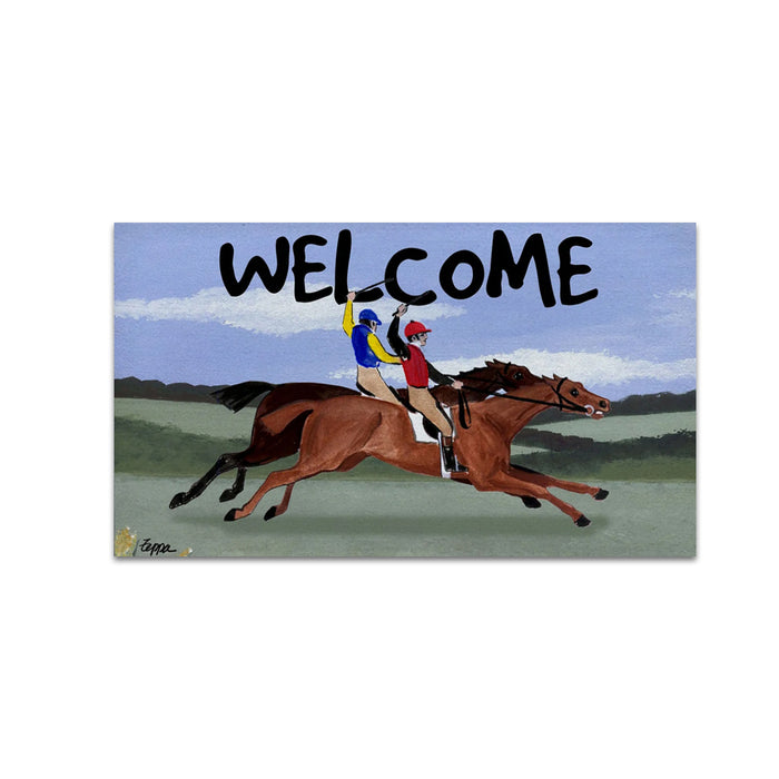 Vintage Racers Welcome Door Mat Insert
