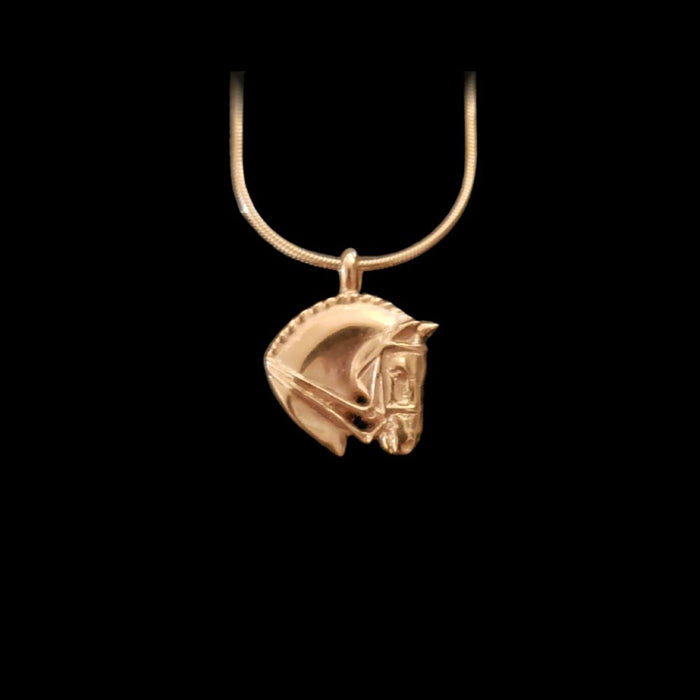 Dressage Petite Gold Vermeil Necklace by Jane Heart