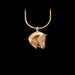 Dressage Petite Gold Vermeil Necklace by Jane Heart