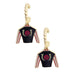 Kentucky Derby Jockey Silks Twisted Hoop Earrings - Gold