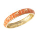 Horsin' Around Enamel Sculpted Enamel Hinged Bangle - Orange