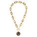 Horseshoe Tortoise Linked Toggle Front Necklace