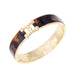 Equestrian Linked Stirrups Tortoise Hinged Bangle