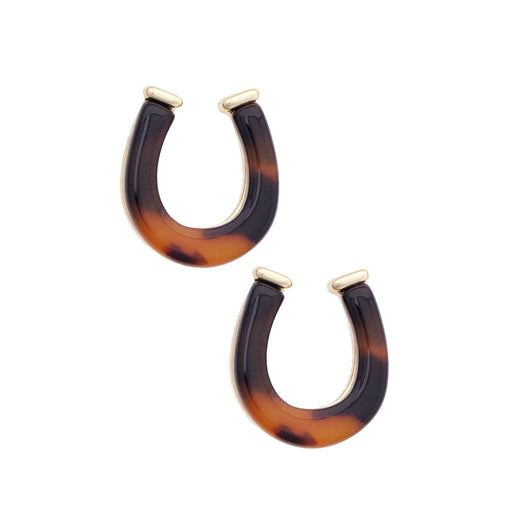 Horseshoe Tortoise Stud Earrings