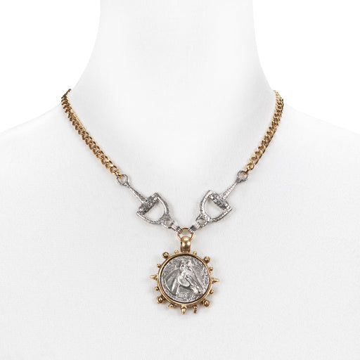 Equestrian Baroque Coin Choker Necklace