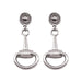 Equestrian Baroque Bit Earrings - Silver