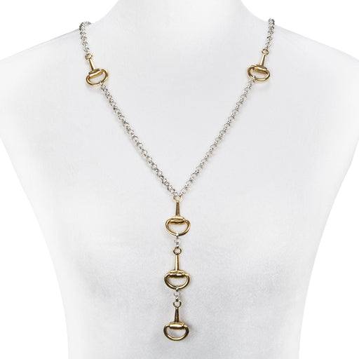 Equestrian Snaffle Bit Lavaliere Necklace