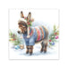 Wooly Donkey Holiday Paper Beverage Napkins