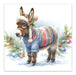 Wooly Donkey Holiday Paper Luncheon Napkins