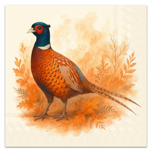 Pheasant Field Paper Luncheon Napkins