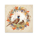 Pheasant Wreath Paper Beverage Napkins