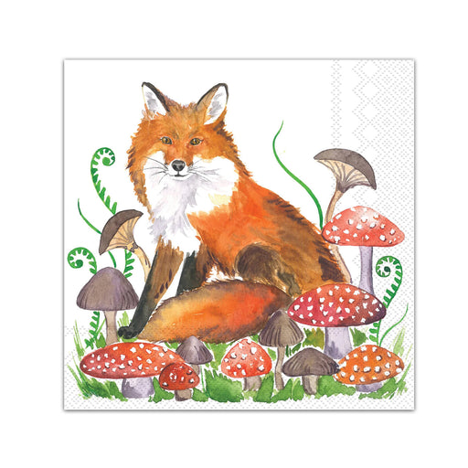 Woodland Forager Fox Paper Beverage Napkins