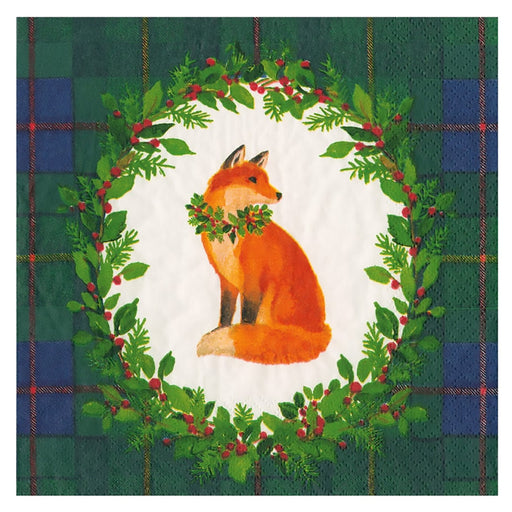 Tartan Fox Paper Luncheon Napkins