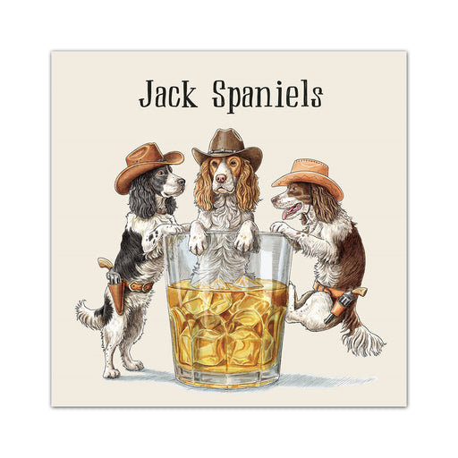 Jack Spaniels Paper Cocktail Napkins