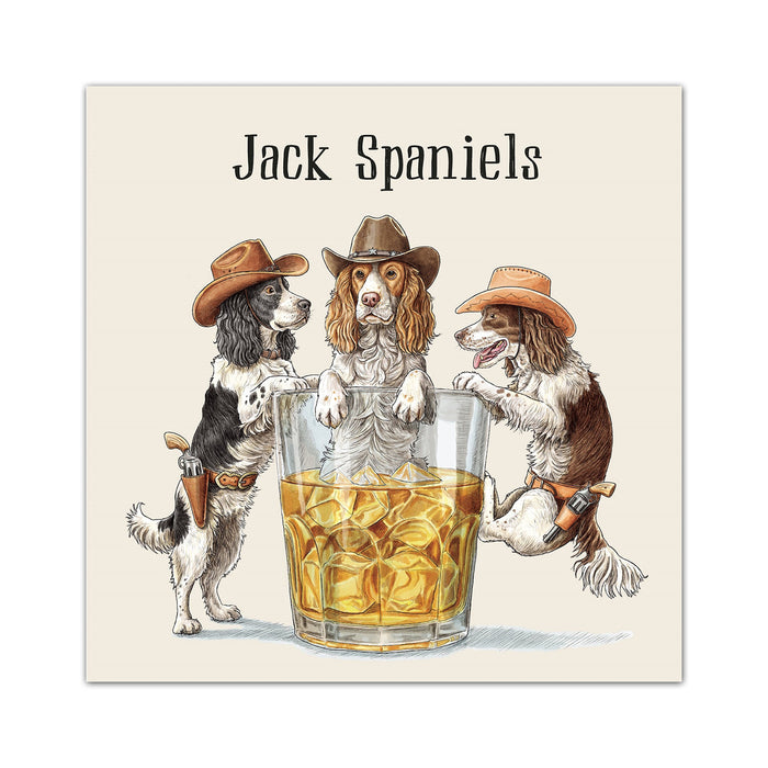 Jack Spaniels Paper Cocktail Napkins