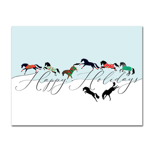 Joyful Cantering Equestrian Holiday Cards