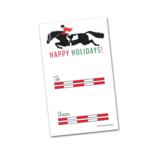 Happy Holidays Jumper Equestrian Gift Tags