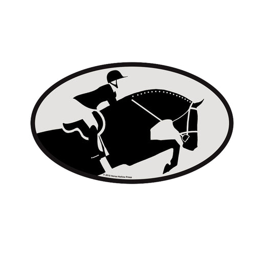 Equestrian Hunter Jumper Euro Oval Sticker