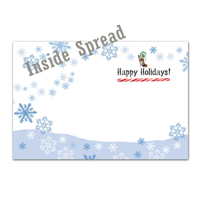 Elf Donkey Holiday Cards
