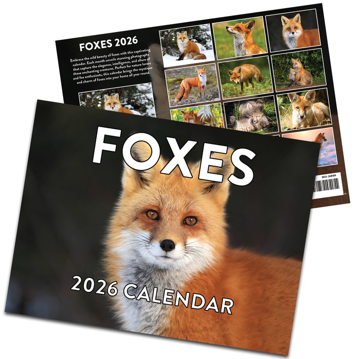 2026 Red Fox Wall Calendar