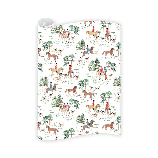 Equestrian Toile Wrapping Paper