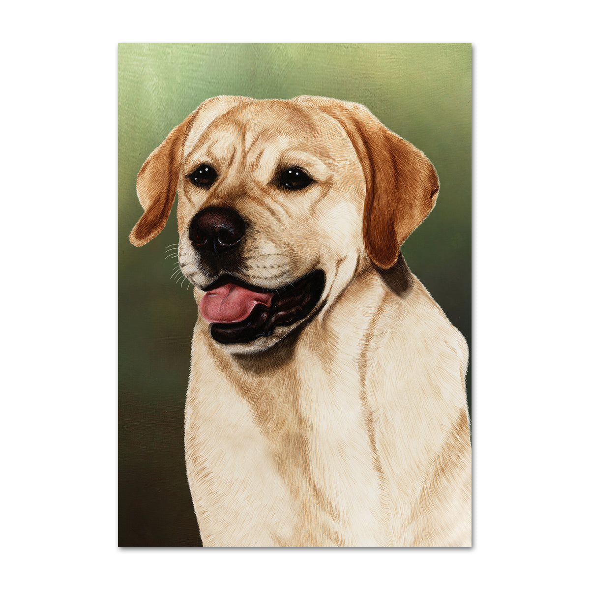 Yellow Labrador Retriever Dog Note Card by Tamara Burnett — Horse and ...