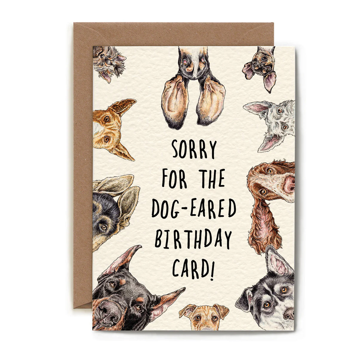 Dog Eared Card - Funny Dog Note Card — Horse and Hound Gallery