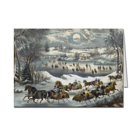Central Park Winter Holiday Cards by Currier & Ives