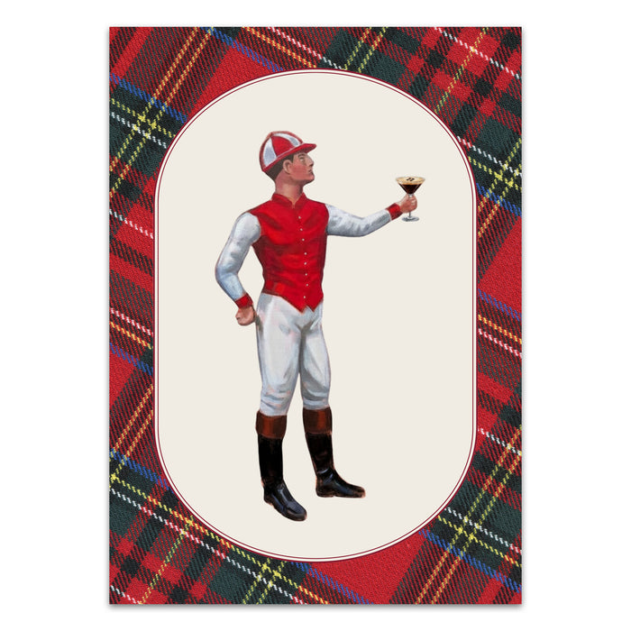 Cheers to Racing - Jockey Holiday Card 